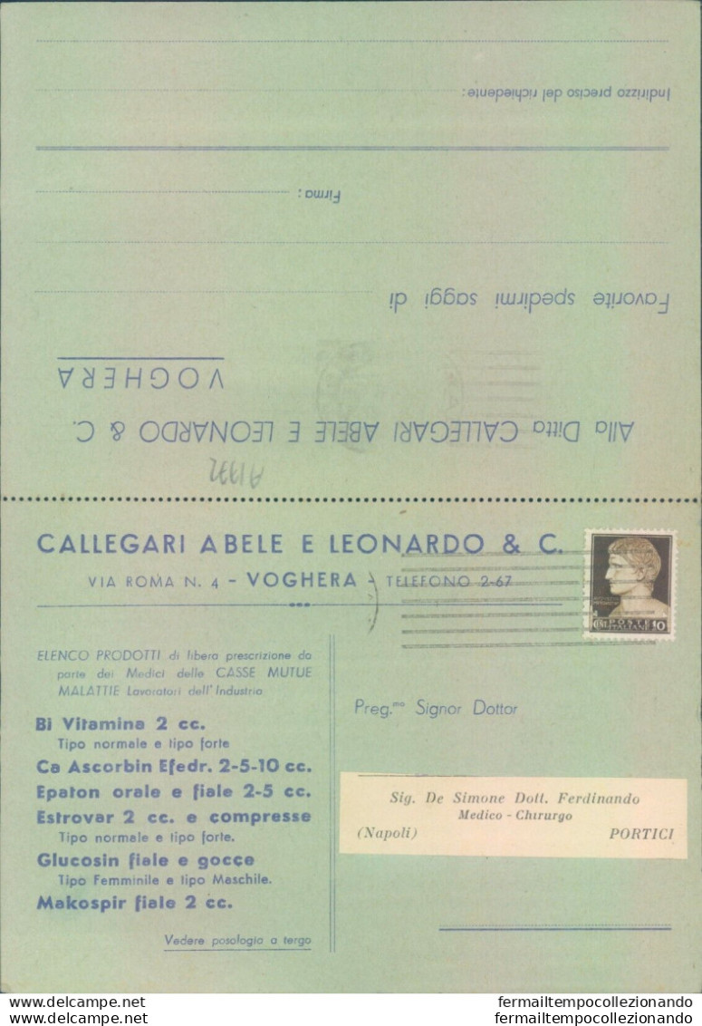 A1772 Cartolina Voghera  Commerciale Provincia Di Pavia - Pavia