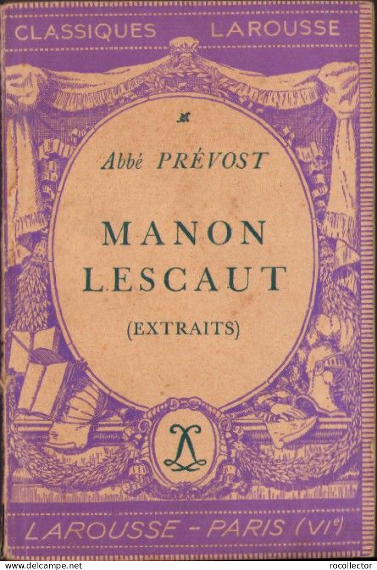Manon Lescaut (extraits) Par Abbe Prevost C3874N - Old Books