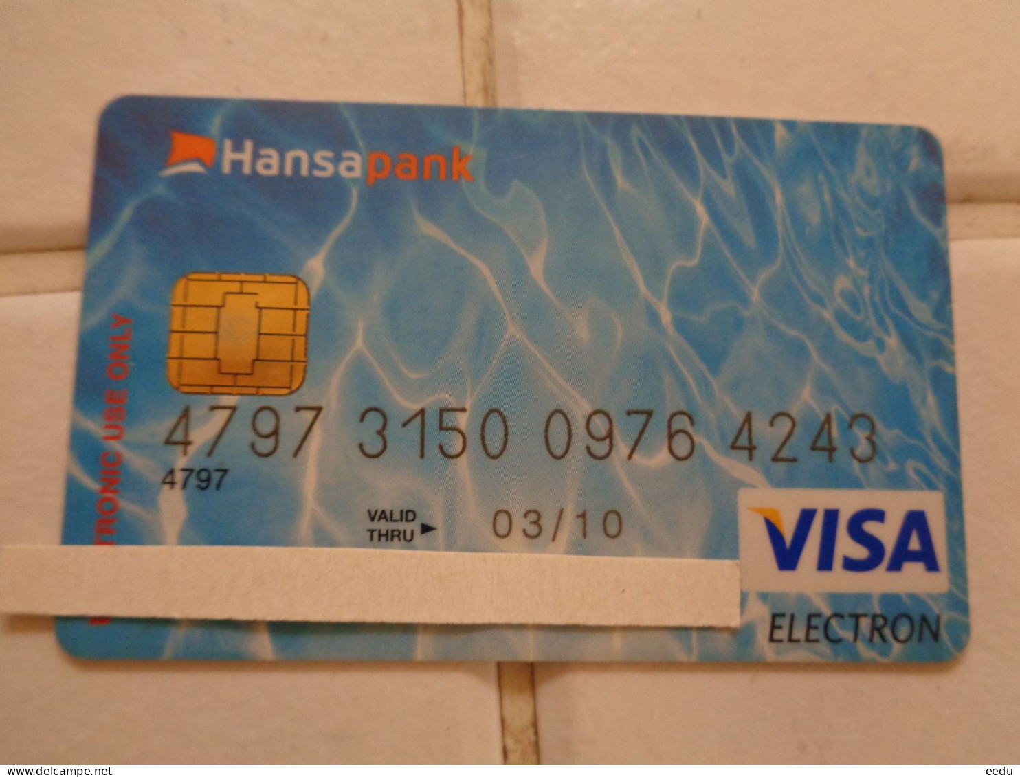 Estonia Bank Card - Cartes De Crédit (expiration Min. 10 Ans)