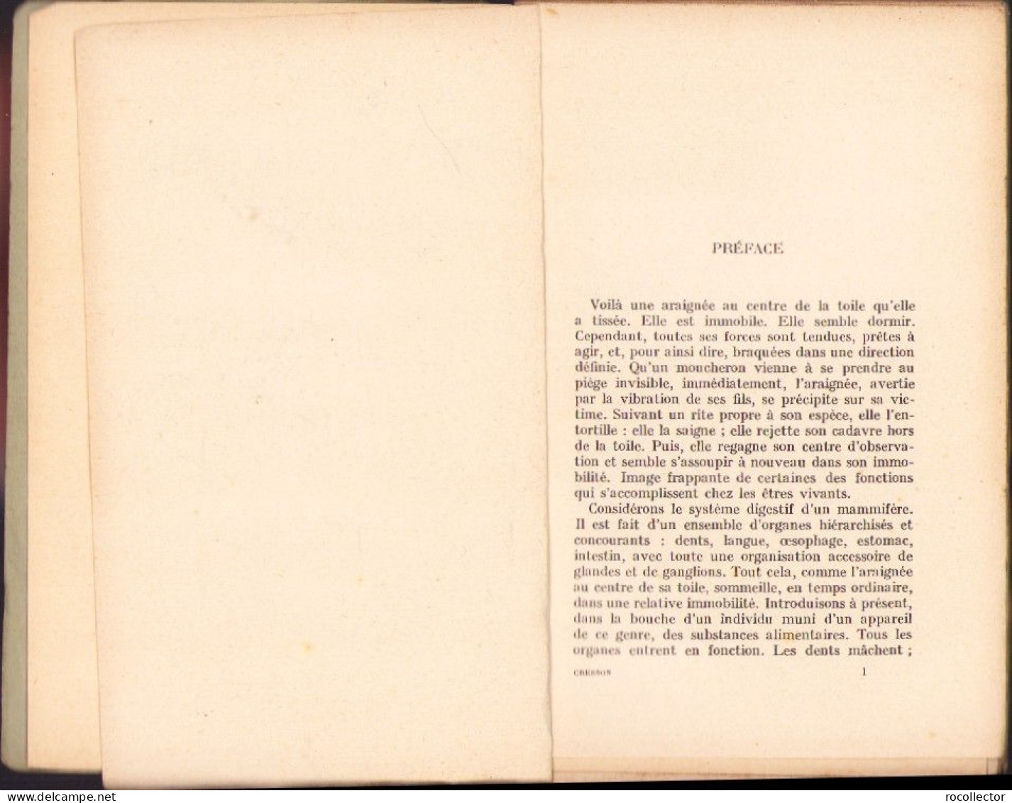 Les Reactions Intellectuelles Elementaires Par Andre Cresson 1922 C3873N - Oude Boeken
