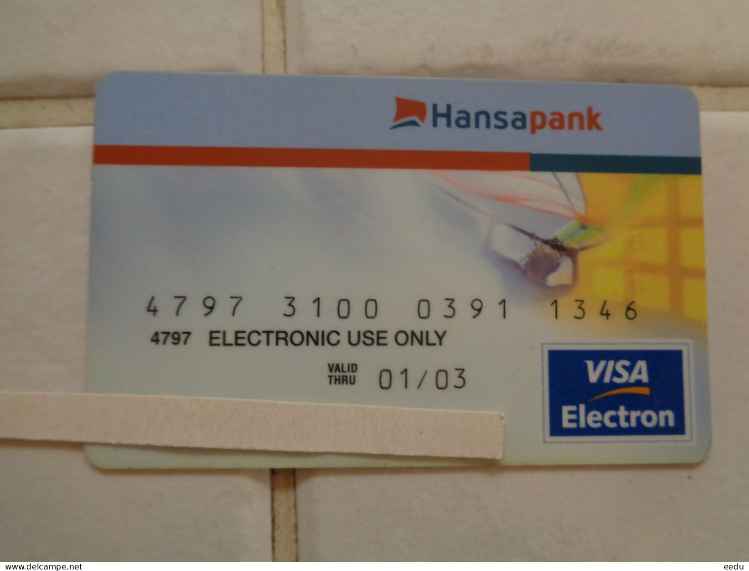 Estonia Bank Card - Credit Cards (Exp. Date Min. 10 Years)