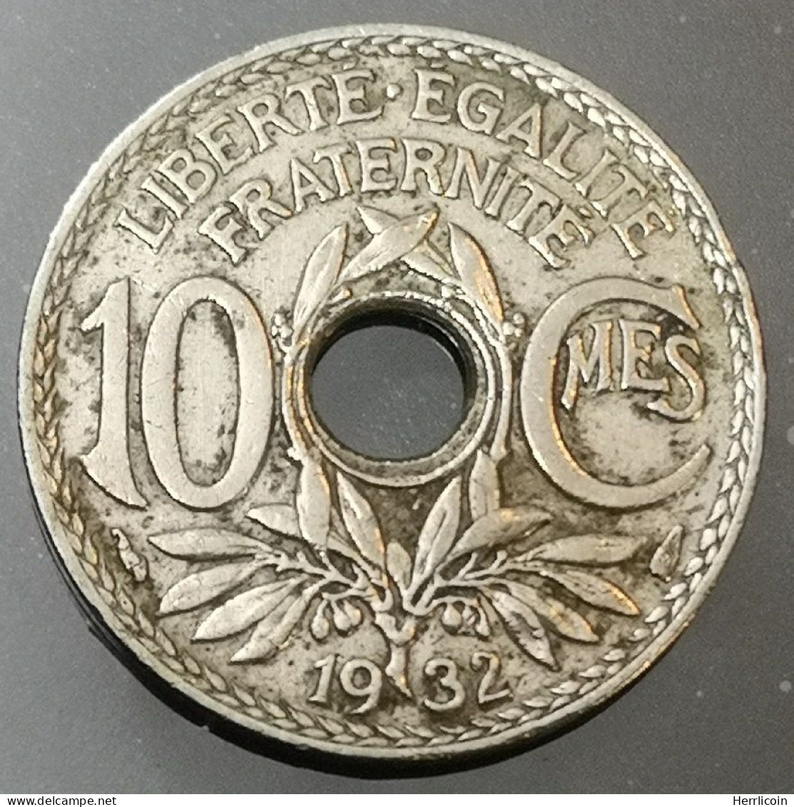 Monnaie France - 1932 - 10 Centimes Lindauer Cupronickel, Non Souligné - 25 Centimes