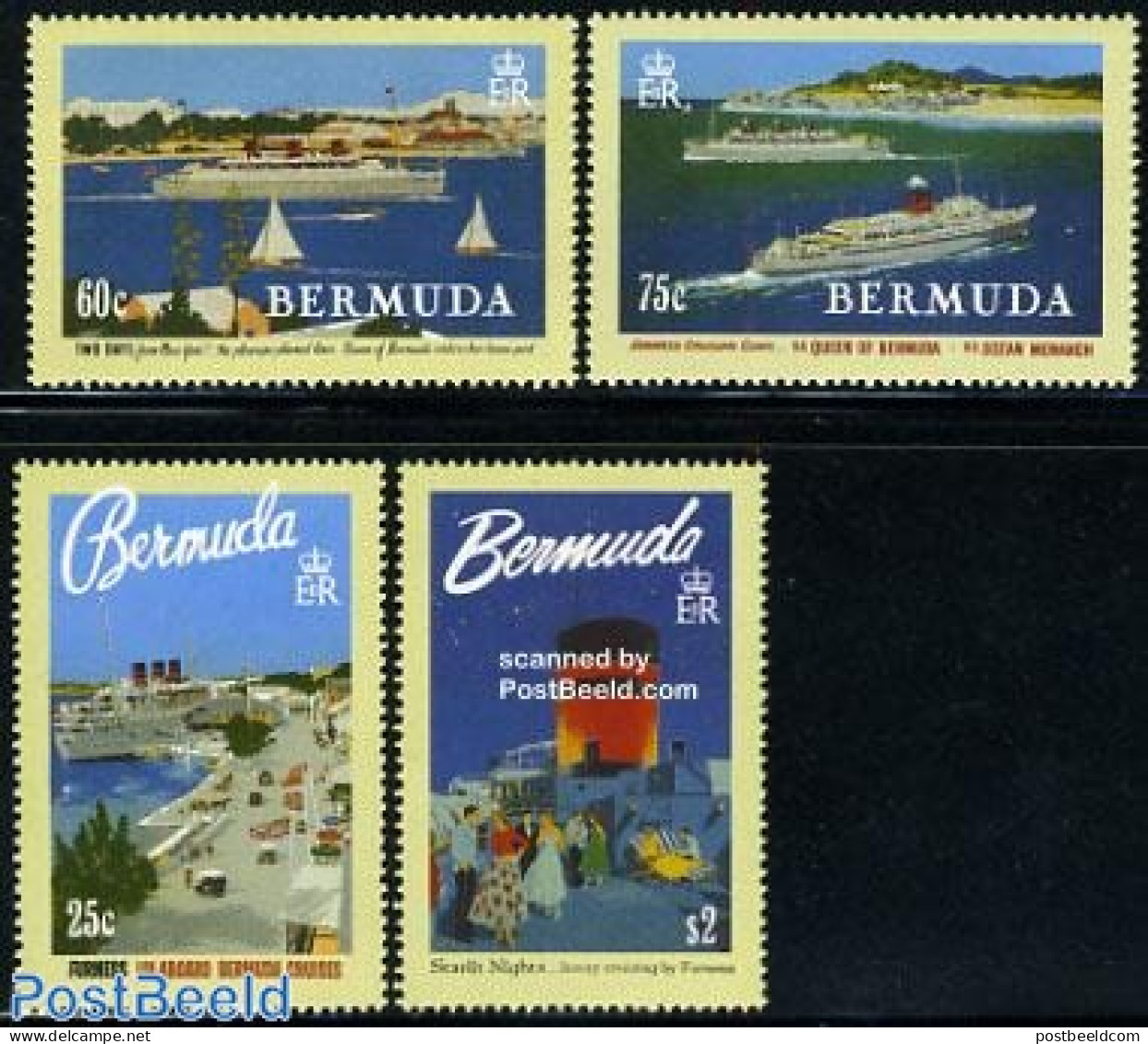 Bermuda 1994 Furness Line 4v, Mint NH, Transport - Various - Automobiles - Ships And Boats - Tourism - Automobili