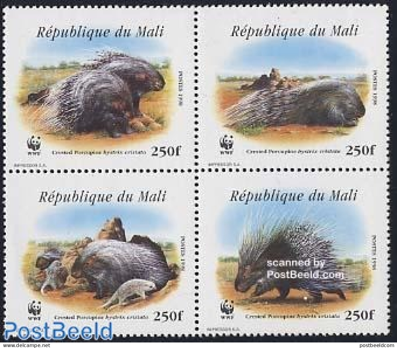 Mali 1998 WWF 4v [+], Mint NH, Nature - Animals (others & Mixed) - World Wildlife Fund (WWF) - Malí (1959-...)