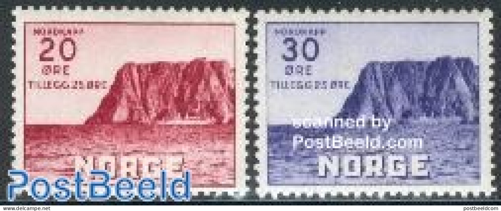 Norway 1938 Tourism 2v, Unused (hinged), Various - Tourism - Neufs