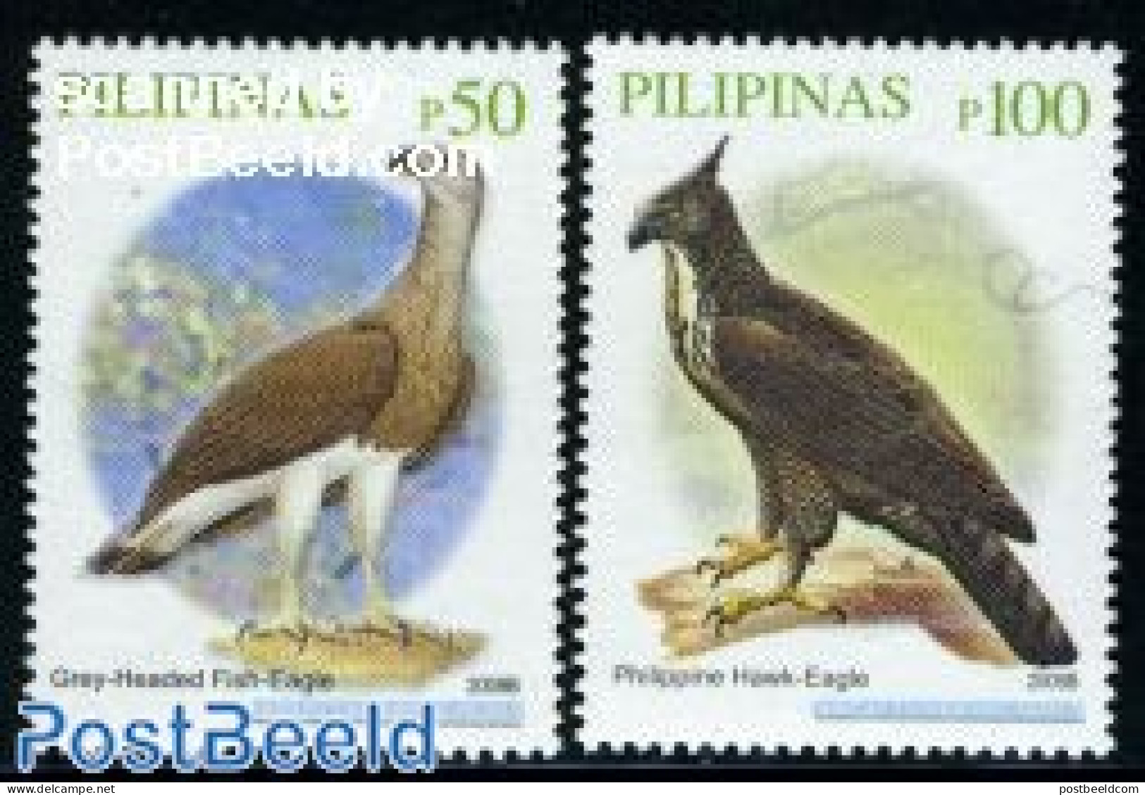 Philippines 2009 Birds 2v (2009B), Mint NH, Nature - Birds - Birds Of Prey - Philippines