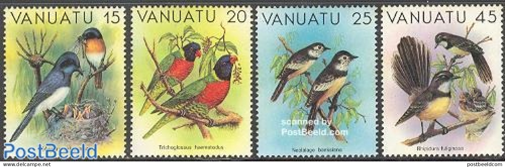 Vanuatu 1982 Birds 4v, Mint NH, Nature - Birds - Vanuatu (1980-...)