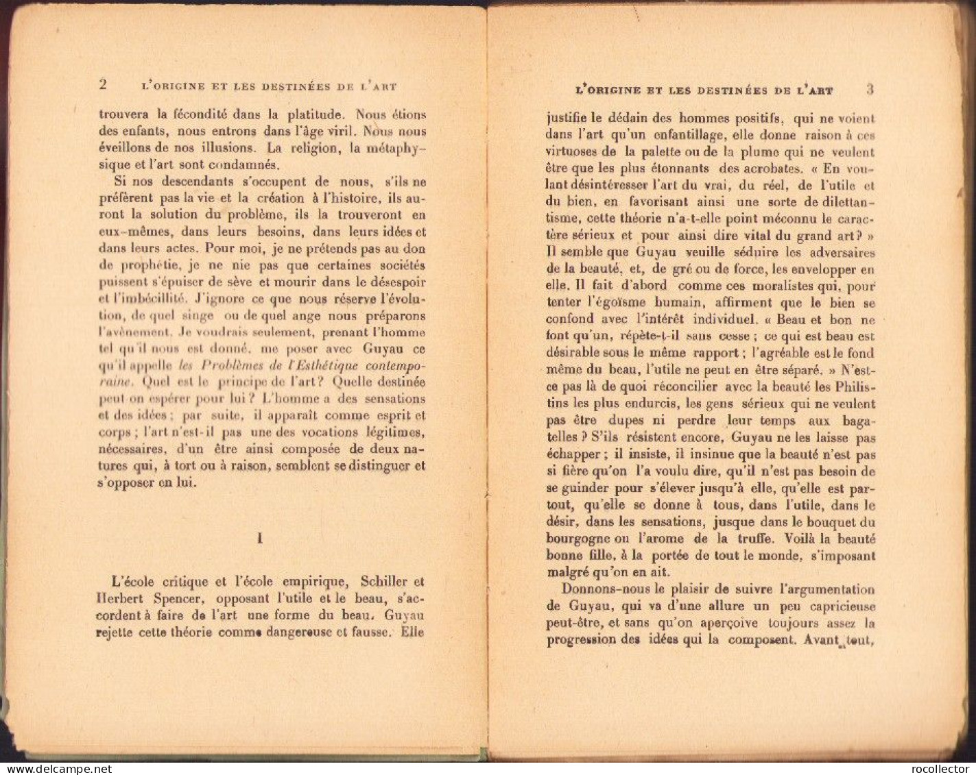 L’origine Et Les Destinees De L’art Par G Seailles 1925 C3871N - Livres Anciens
