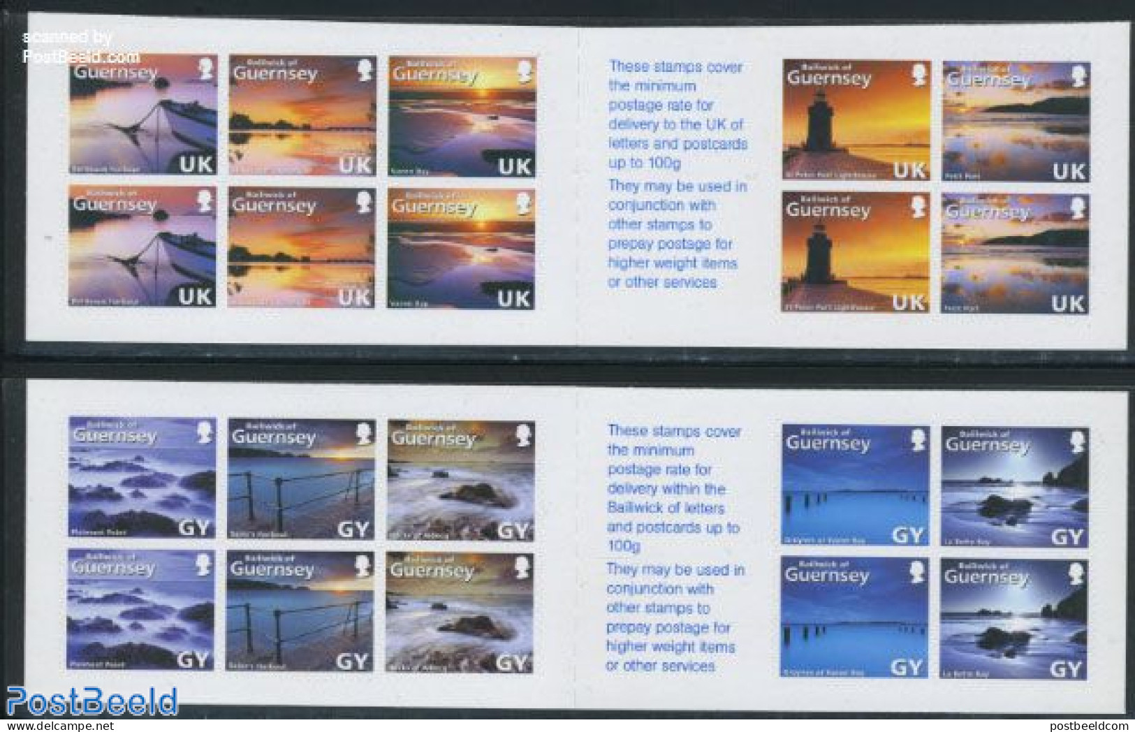 Guernsey 2008 Abstract Guernsey 2 Booklets, Mint NH, Transport - Various - Stamp Booklets - Ships And Boats - Lighthou.. - Unclassified