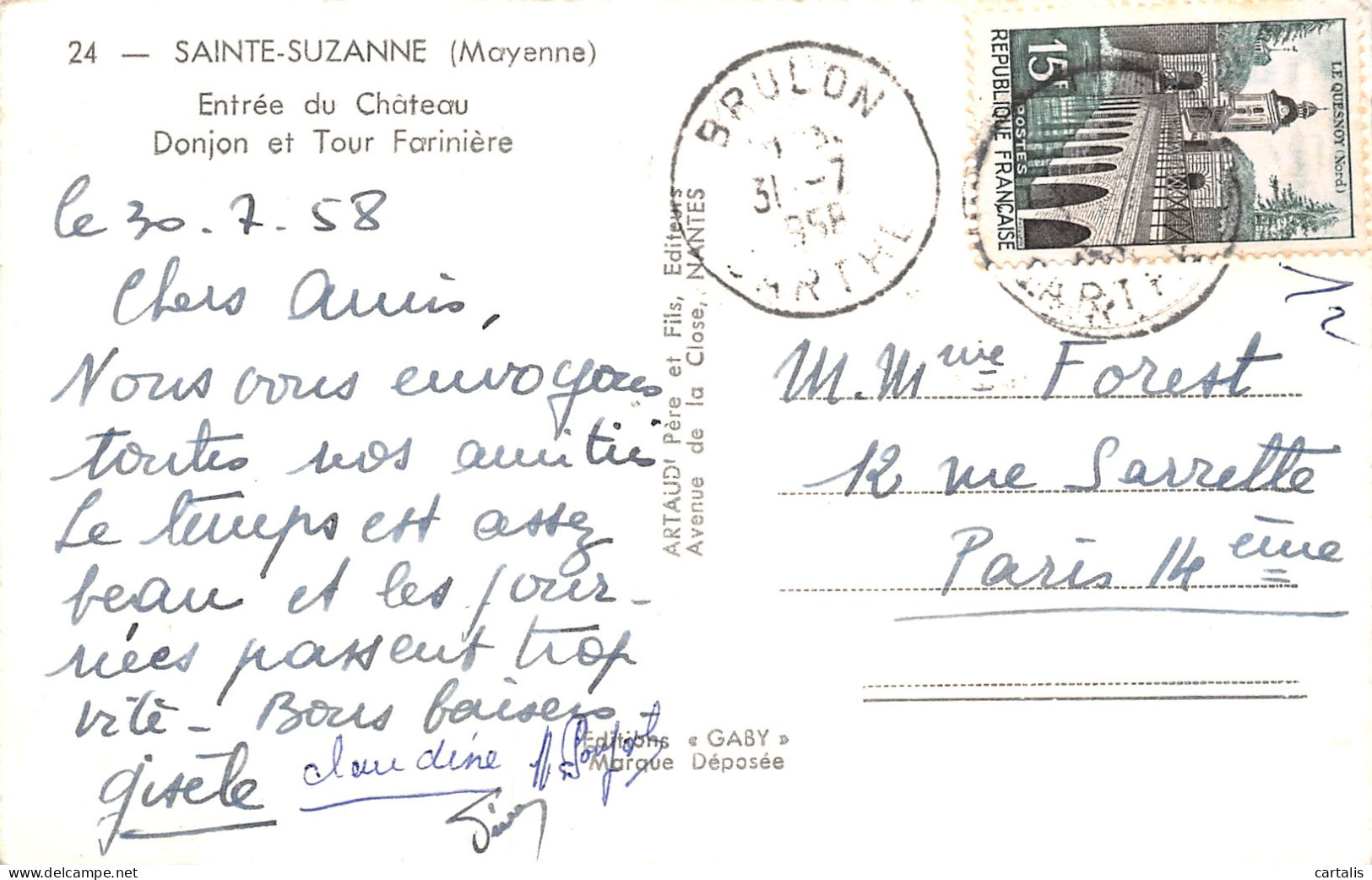 53-SAINTE SUZANNE-N°3879-D/0177 - Sainte Suzanne
