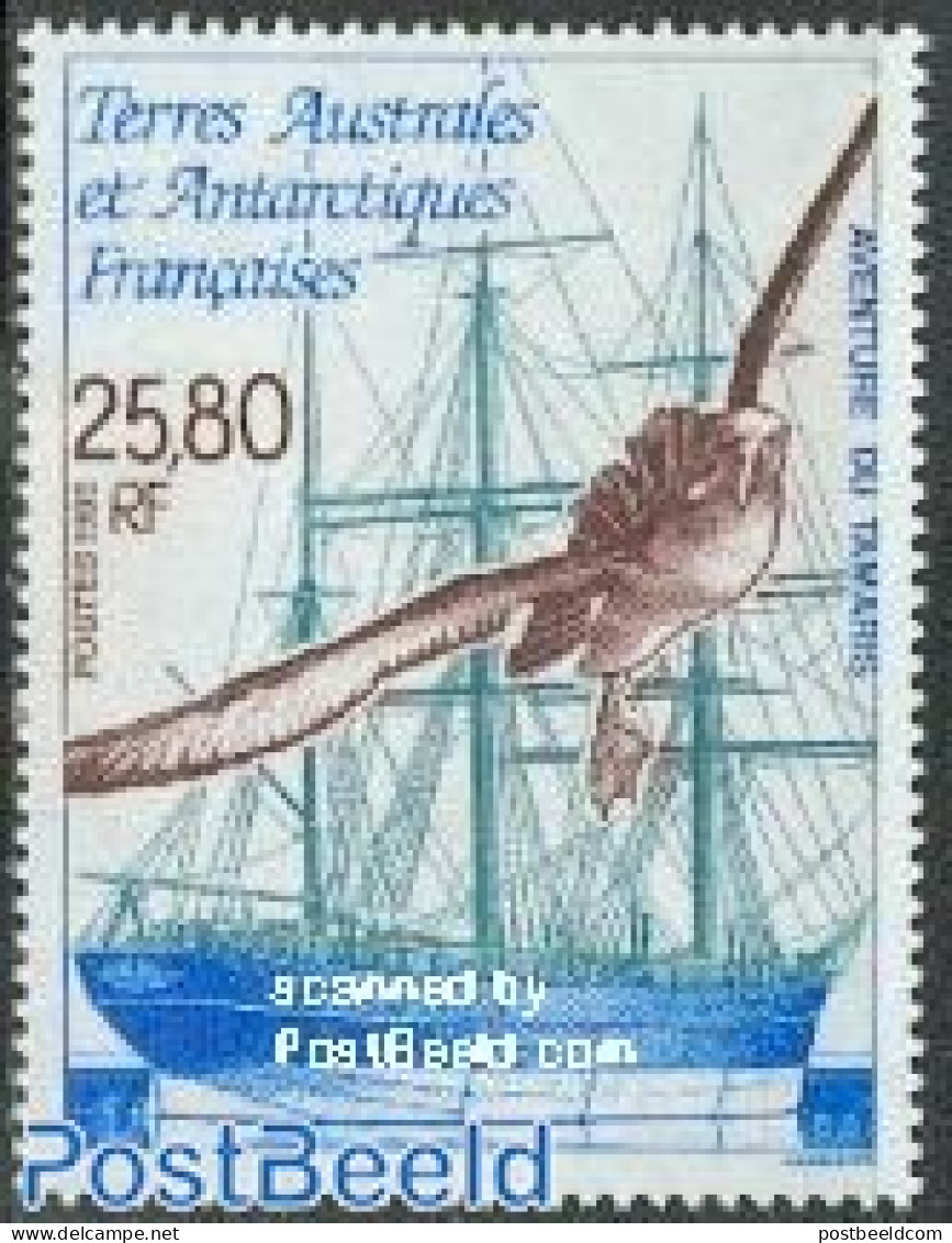 French Antarctic Territory 1995 Tamaris 1v, Mint NH, Nature - Transport - Birds - Ships And Boats - Neufs