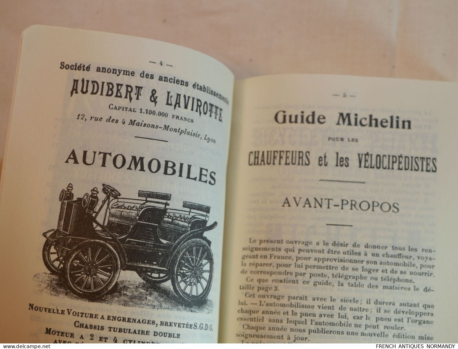 MICHELIN 1900 - GUIDE MICHELIN ROUGE - REPRODUCTION - copie très bon état REF 2