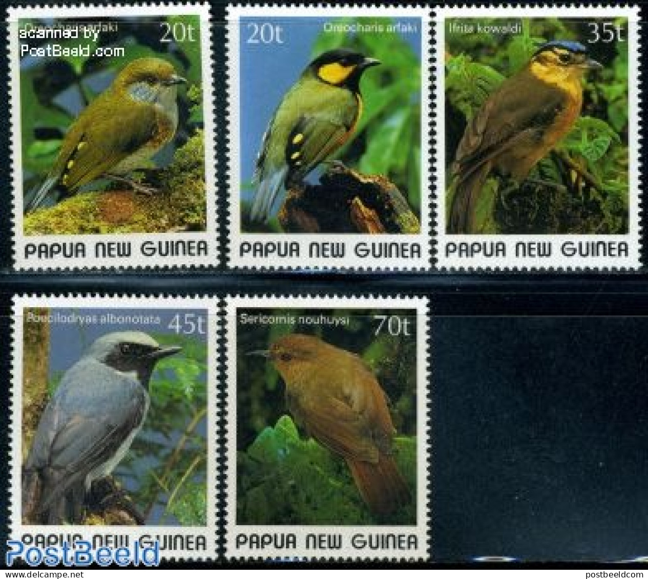 Papua New Guinea 1989 Birds 5v, Mint NH, Nature - Birds - Papúa Nueva Guinea