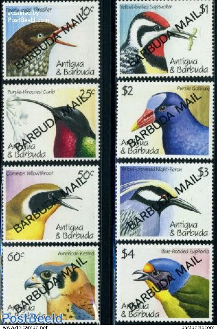 Barbuda 1991 Birds 8v, Mint NH, Nature - Birds - Barbuda (...-1981)