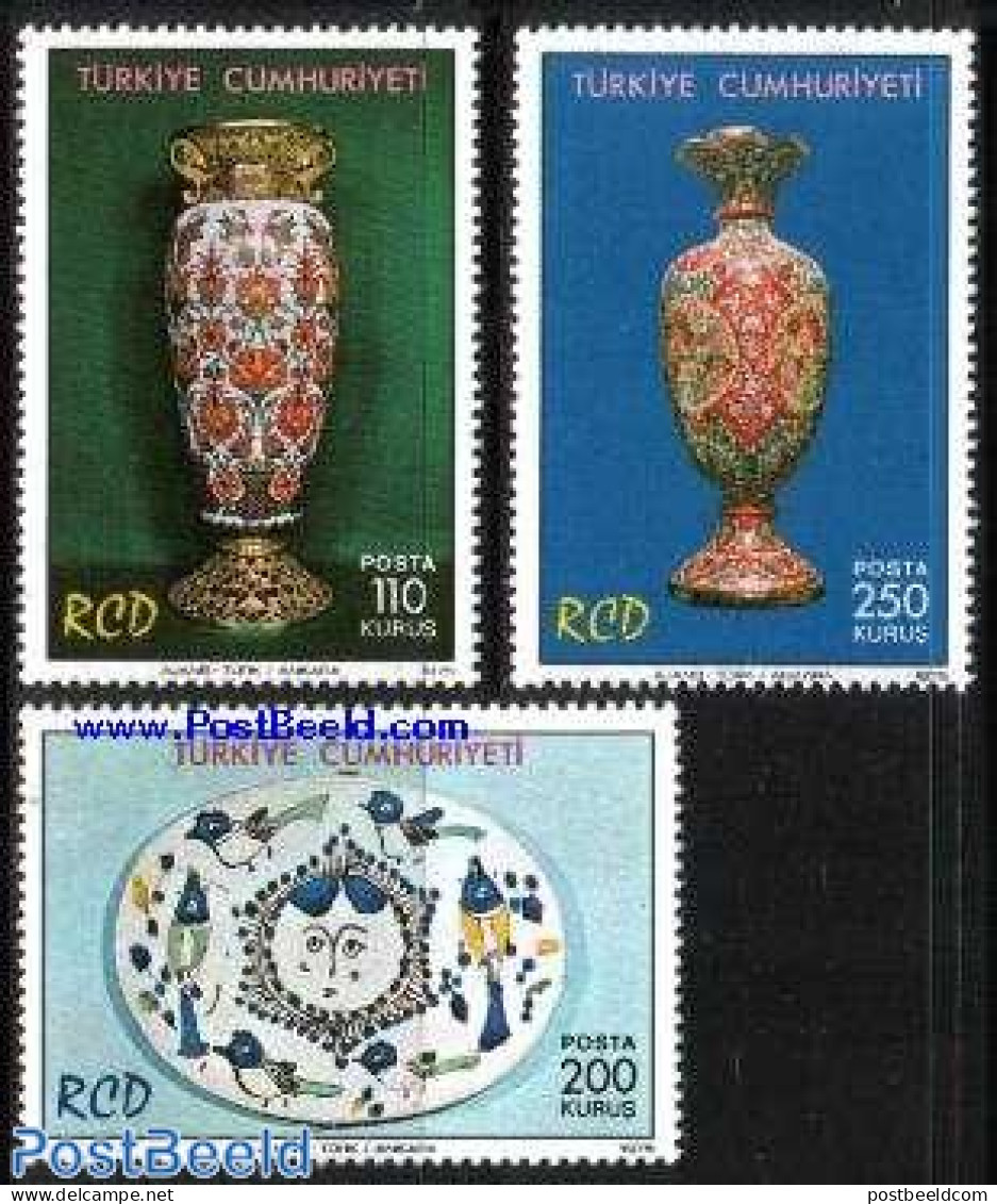 Türkiye 1975 Turkey/Iran/Pakistan 3v, Mint NH, Art - Art & Antique Objects - Andere & Zonder Classificatie