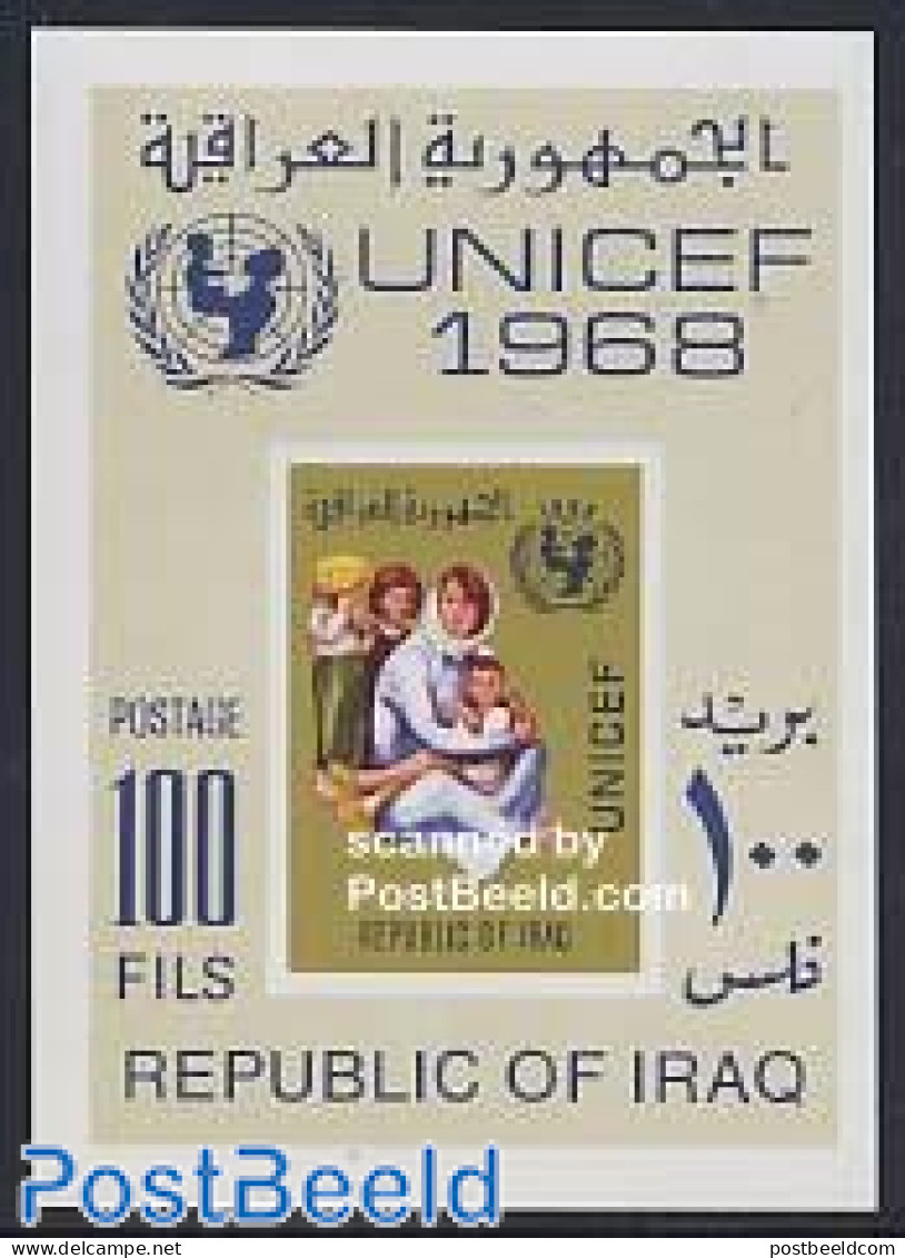 Iraq 1968 UNICEF S/s, Mint NH, History - Unicef - Iraq