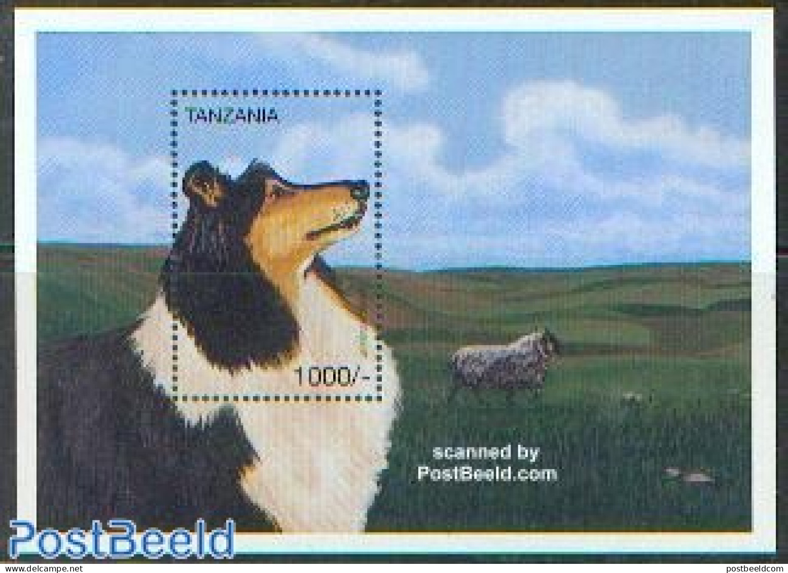 Tanzania 1996 Rough Collie S/s, Mint NH, Nature - Dogs - Tanzanie (1964-...)