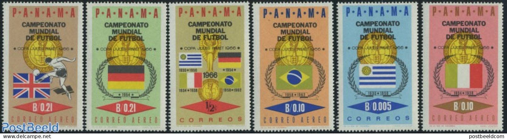 Panama 1966 World Cup Football 6v, Mint NH, Sport - Football - Panama