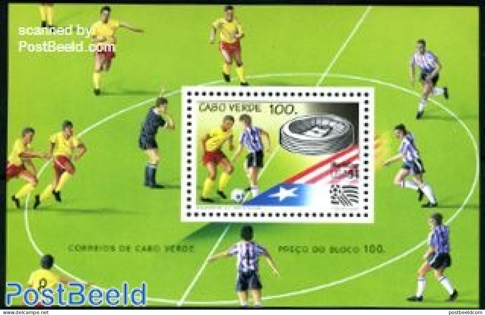 Cape Verde 1994 World Cup Football S/s, Mint NH, Sport - Football - Cape Verde