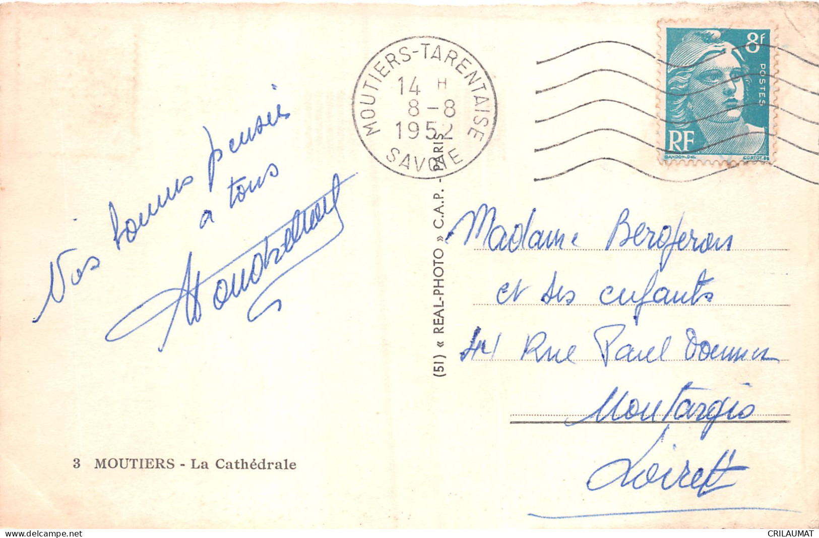 73-MOUTIERS-N°T2938-E/0199 - Moutiers