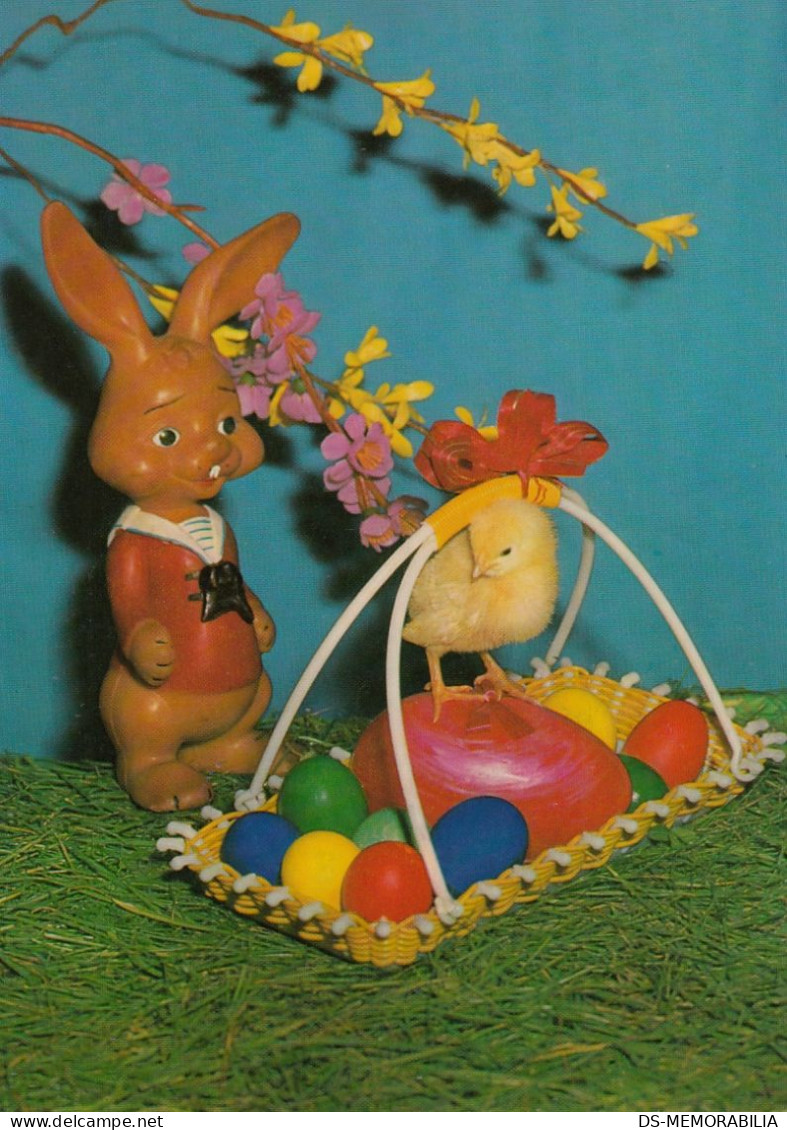 Disney - Thumper & Easter Chick Old Postcard - Sonstige & Ohne Zuordnung