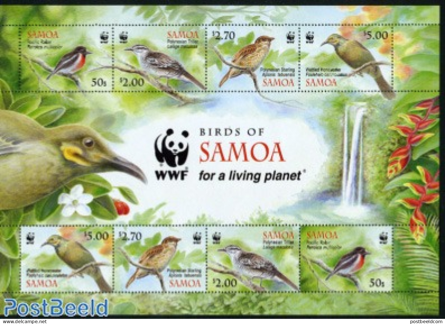 Samoa 2009 WWF, Birds M/s (with 2 Sets), Mint NH, Nature - Birds - World Wildlife Fund (WWF) - Samoa