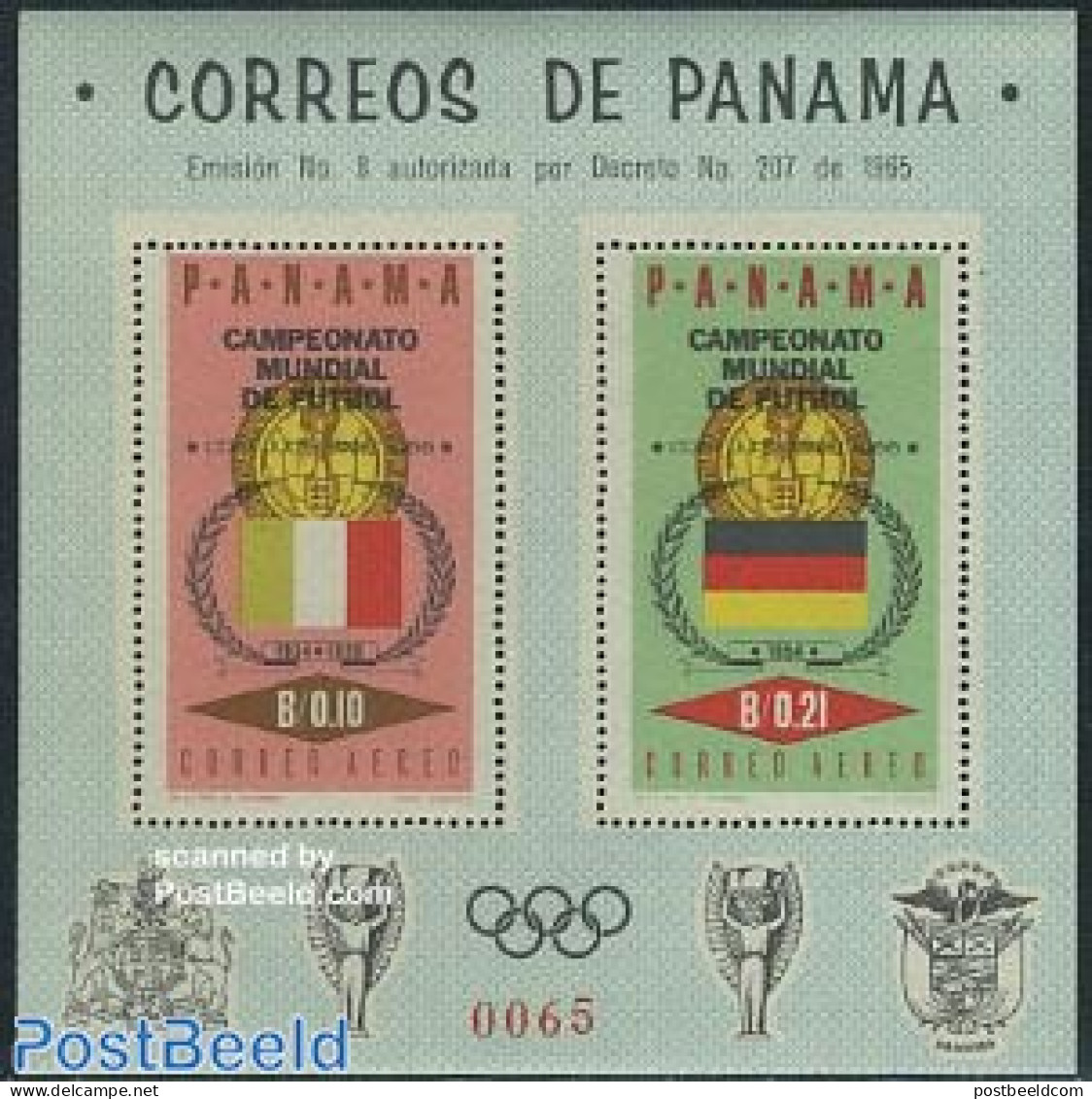 Panama 1966 World Cup Football S/s, Mint NH, Sport - Football - Panama