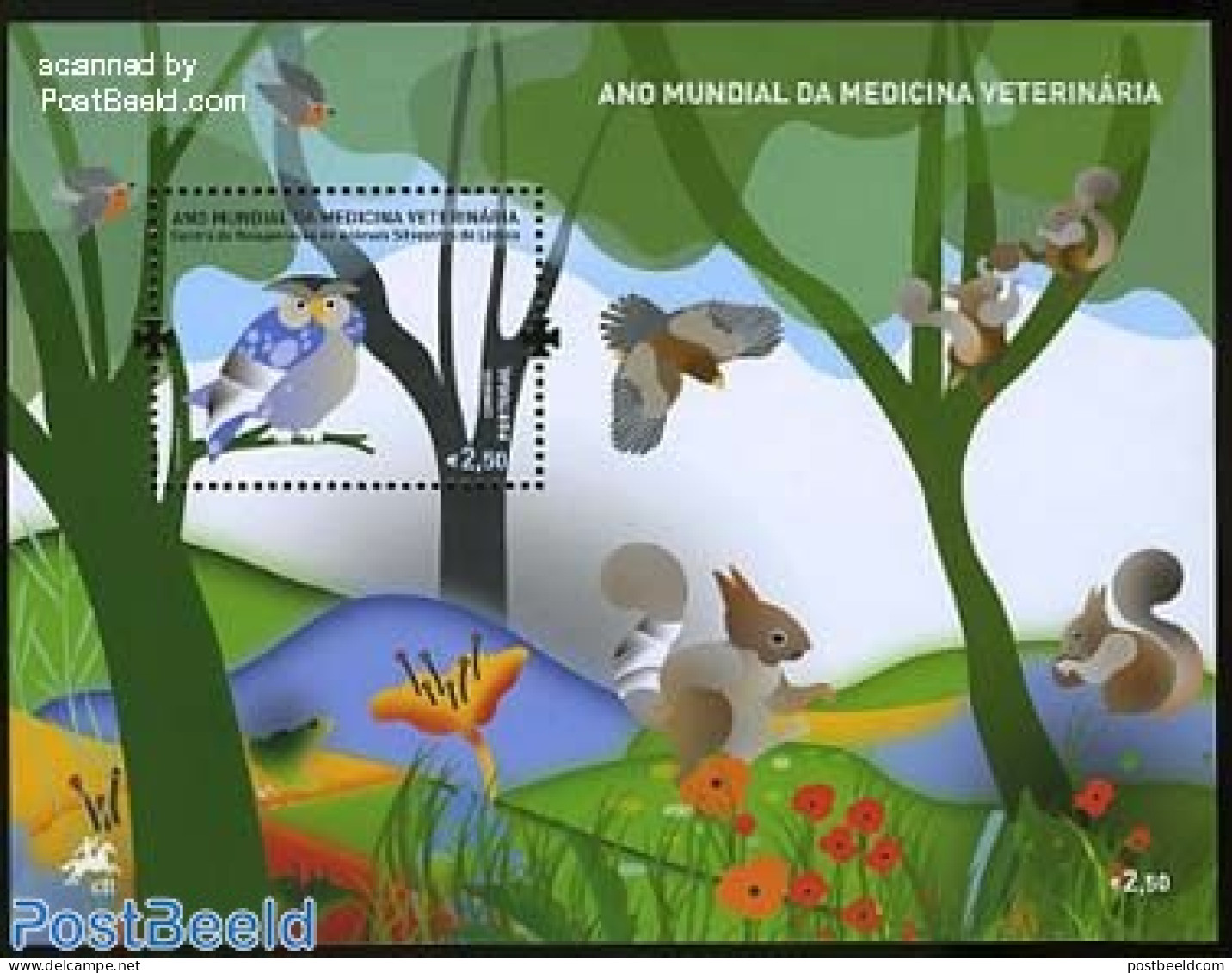 Portugal 2011 Veterinary Medicine S/s, Mint NH, Nature - Animals (others & Mixed) - Birds - Owls - Nuovi