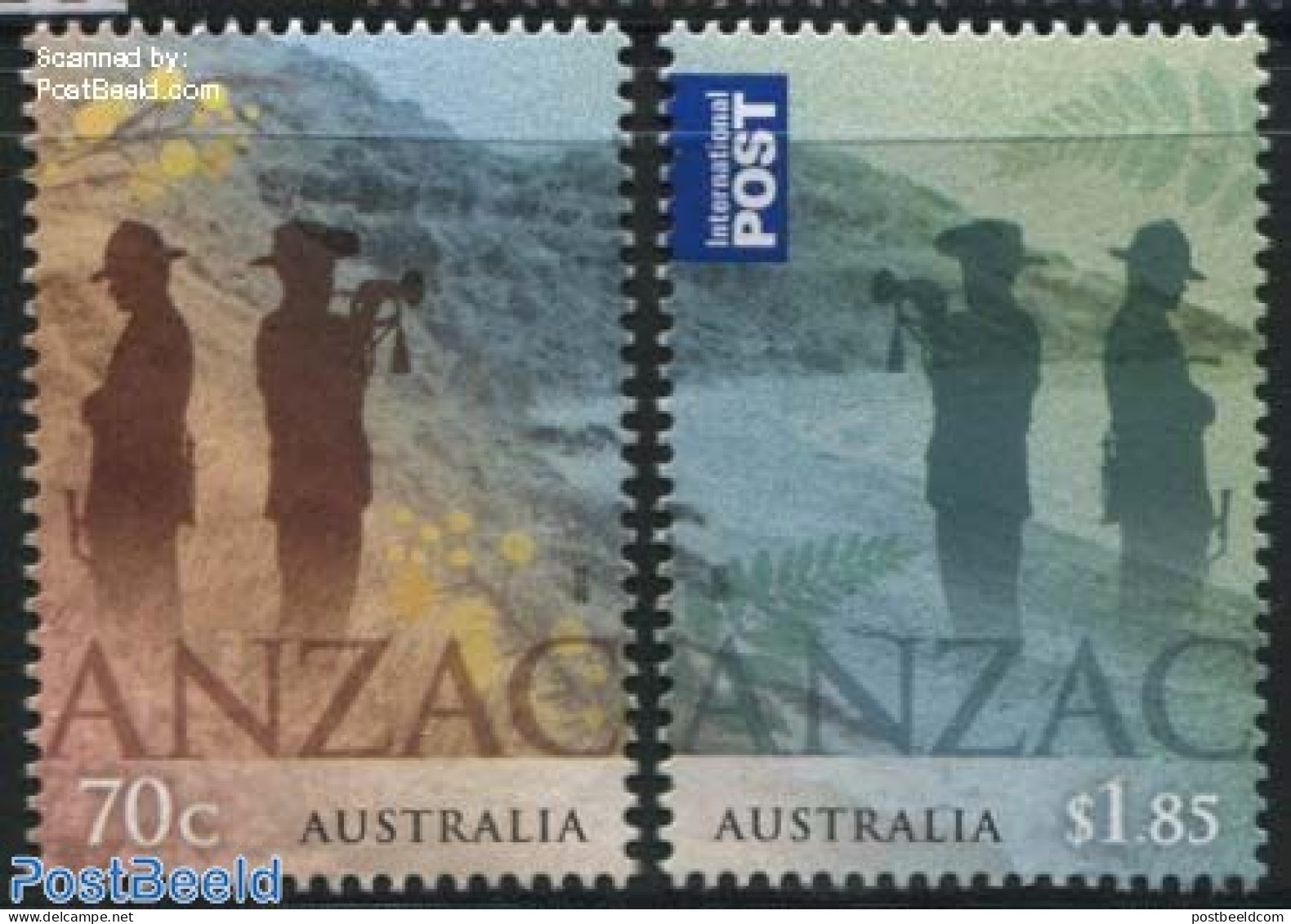 Australia 2015 ANZAC 2v, Joint Issue New Zealand, Mint NH, History - Various - Militarism - Joint Issues - World War I - Nuevos