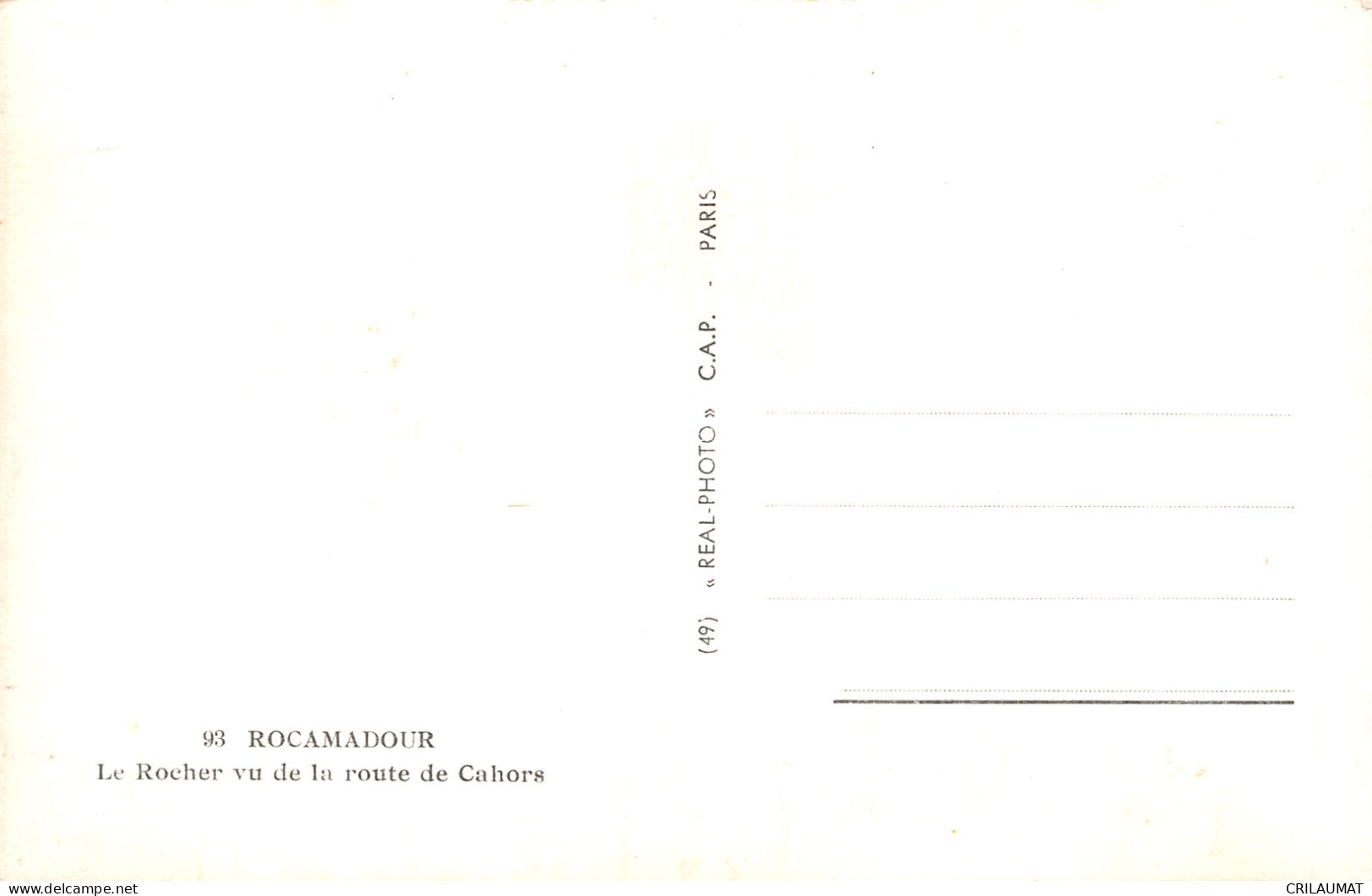 46-ROCAMADOUR-N°T2939-E/0175 - Rocamadour