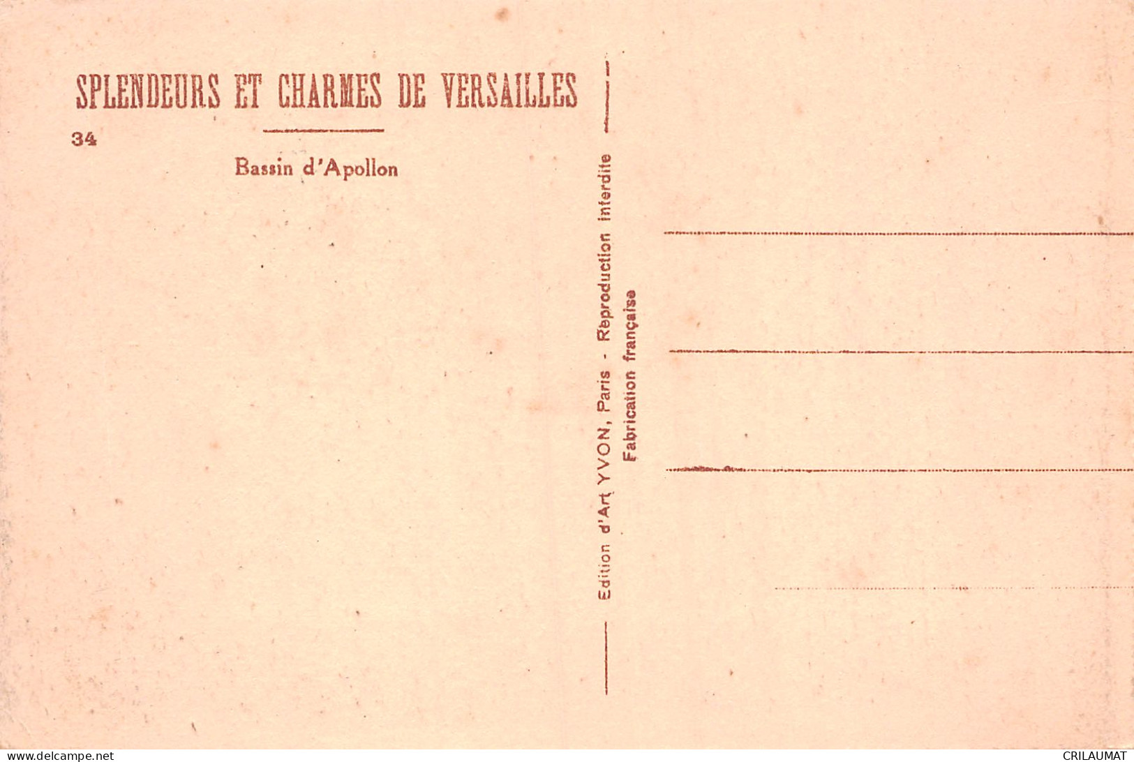 78-VERSAILLES LE PARC-N°T2939-D/0289 - Versailles (Château)