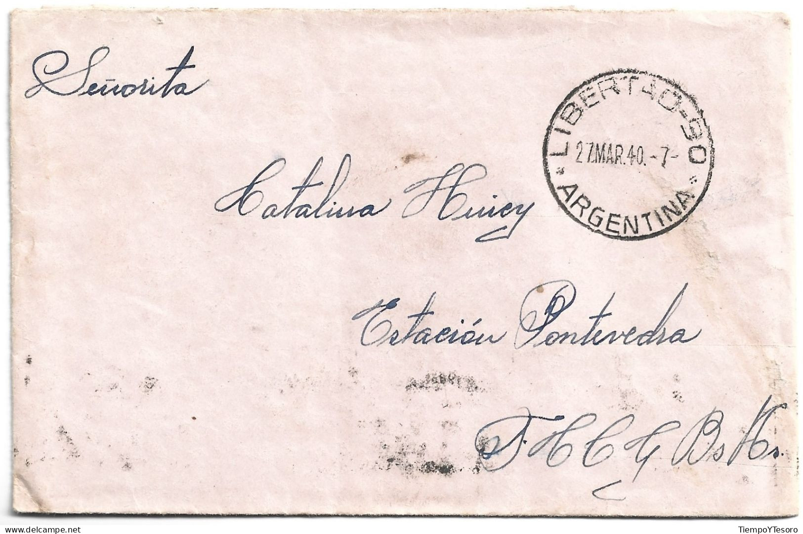 Correspondence - Argentina, Buenos Aires, Mariano Moreno Stamps, 1940, N°1559 - Storia Postale