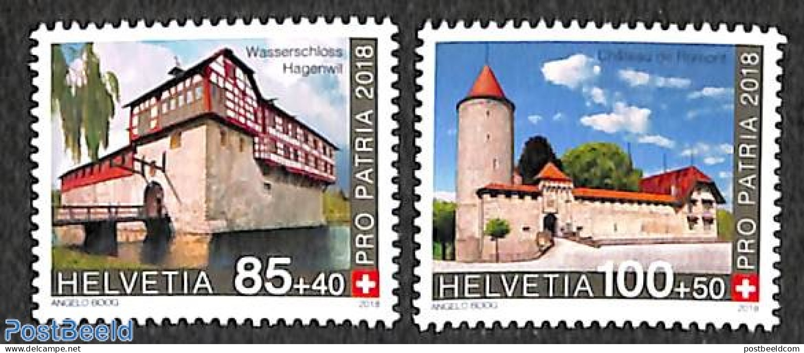 Switzerland 2018 Pro Patria 2v, Mint NH, Art - Architecture - Unused Stamps