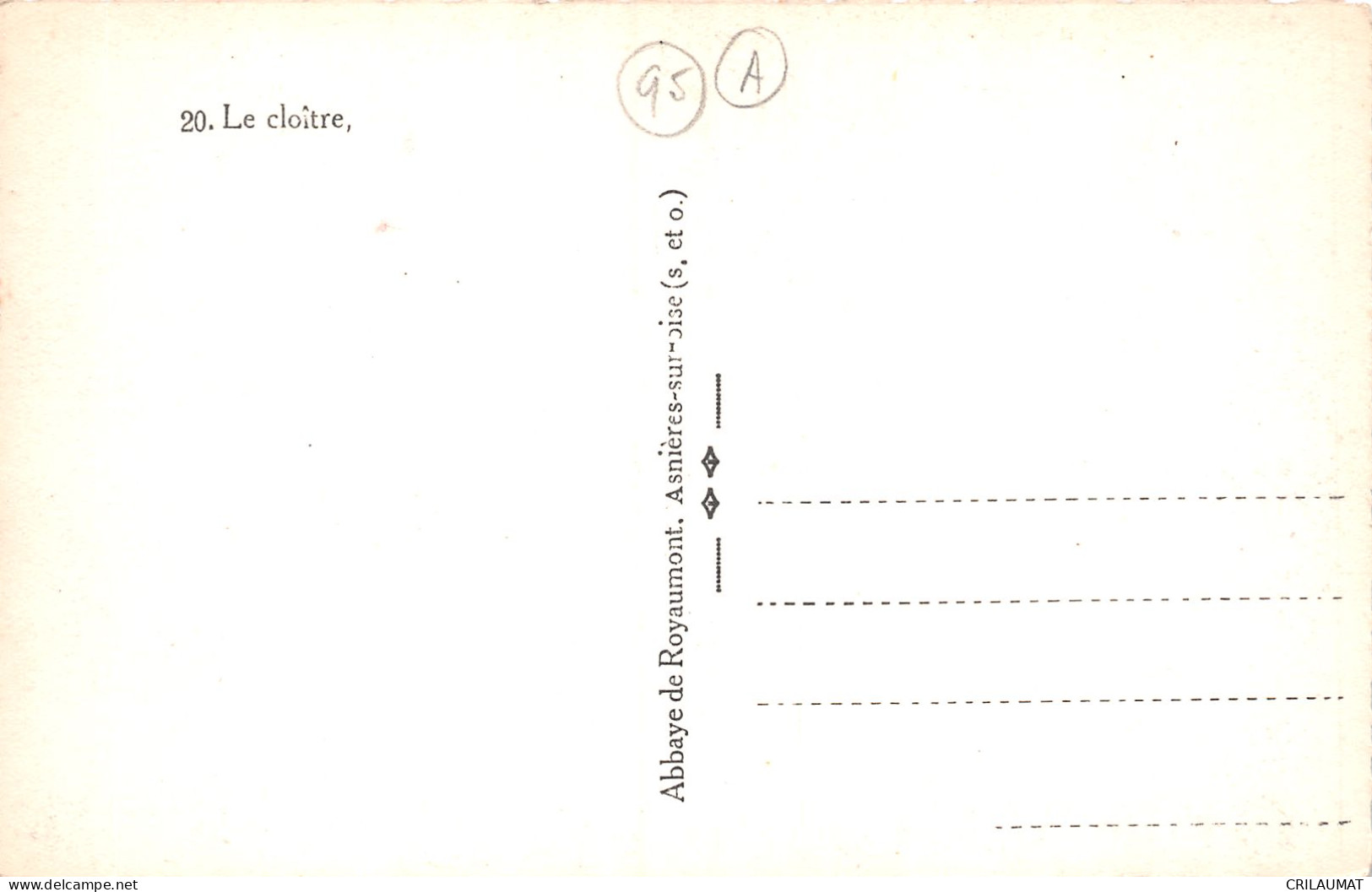 95-ASNIERES SUR OISE ABBAYE DE ROYAUMONT-N°T2939-H/0113 - Asnières-sur-Oise