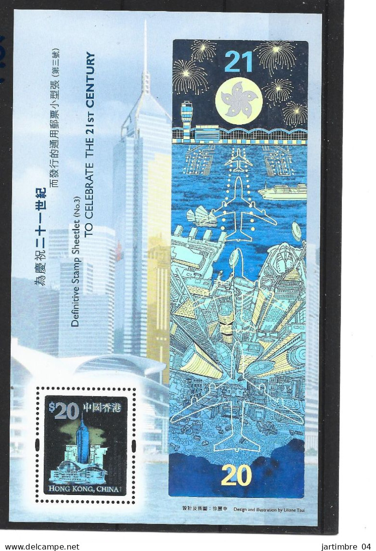 2000 HONG KONG BF 75** Hologramme - Hojas Bloque