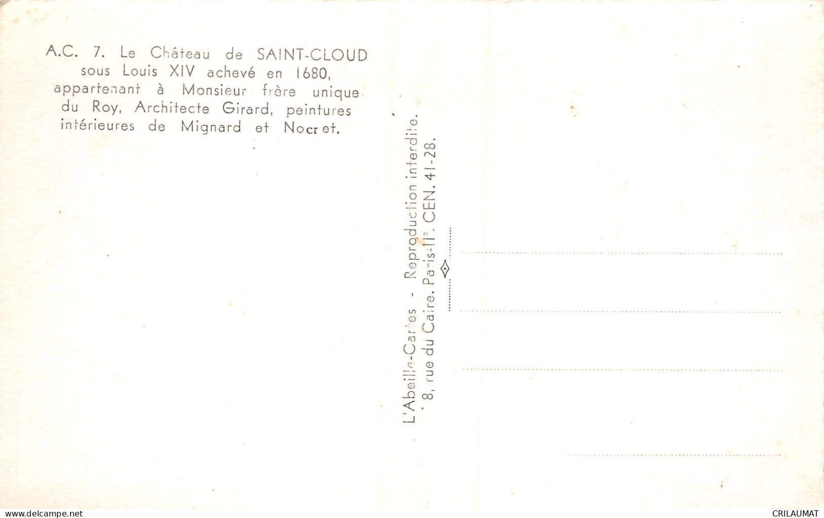 92-SAINT CLOUD-N°T2940-C/0179 - Saint Cloud