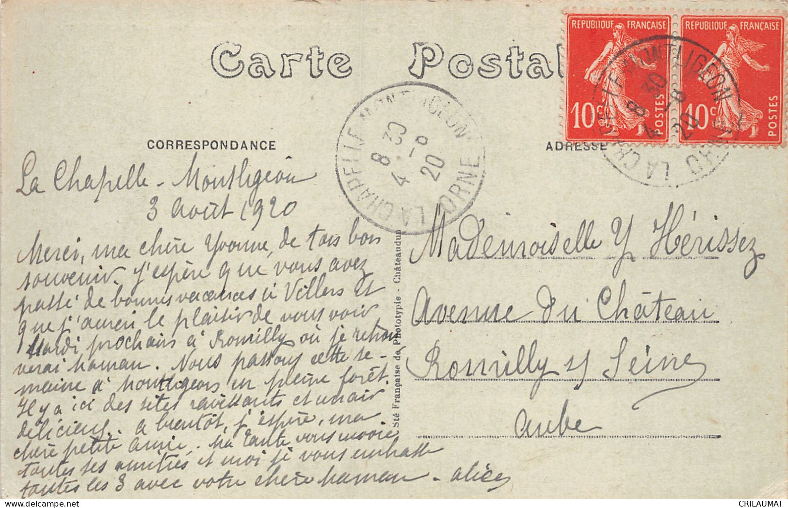 61-LA CHAPELLE MONTLIGEON-N°T2940-F/0265 - Other & Unclassified