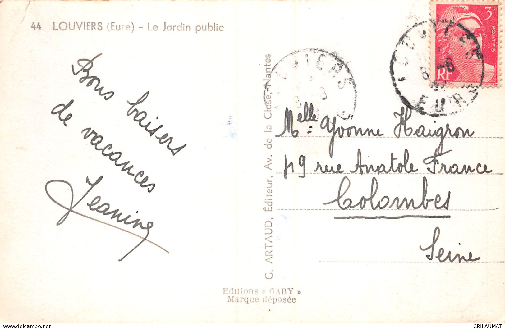 27-LOUVIERS-N°T2940-E/0187 - Louviers