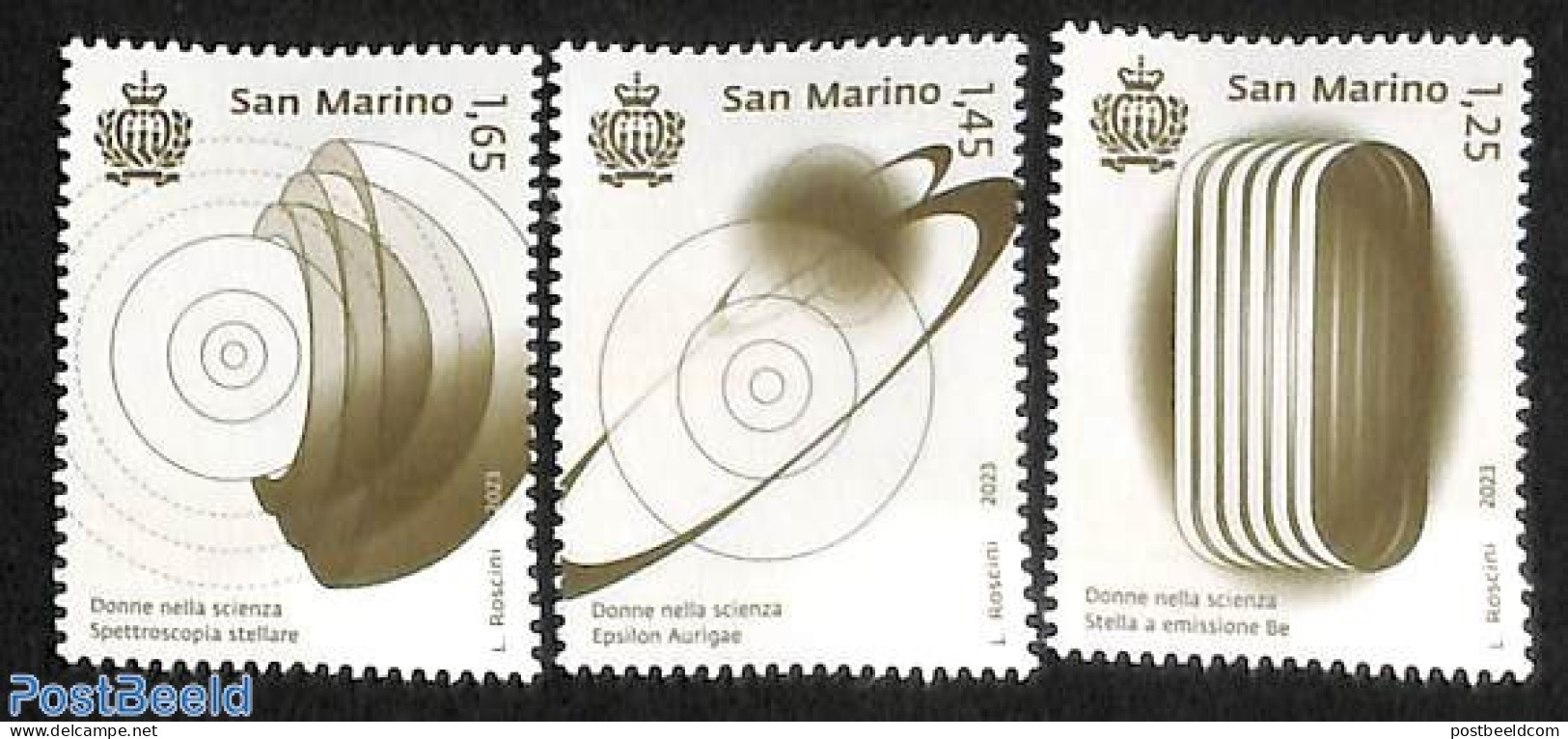 San Marino 2023 Int. Day Of Women In Science 3v, Mint NH - Nuevos