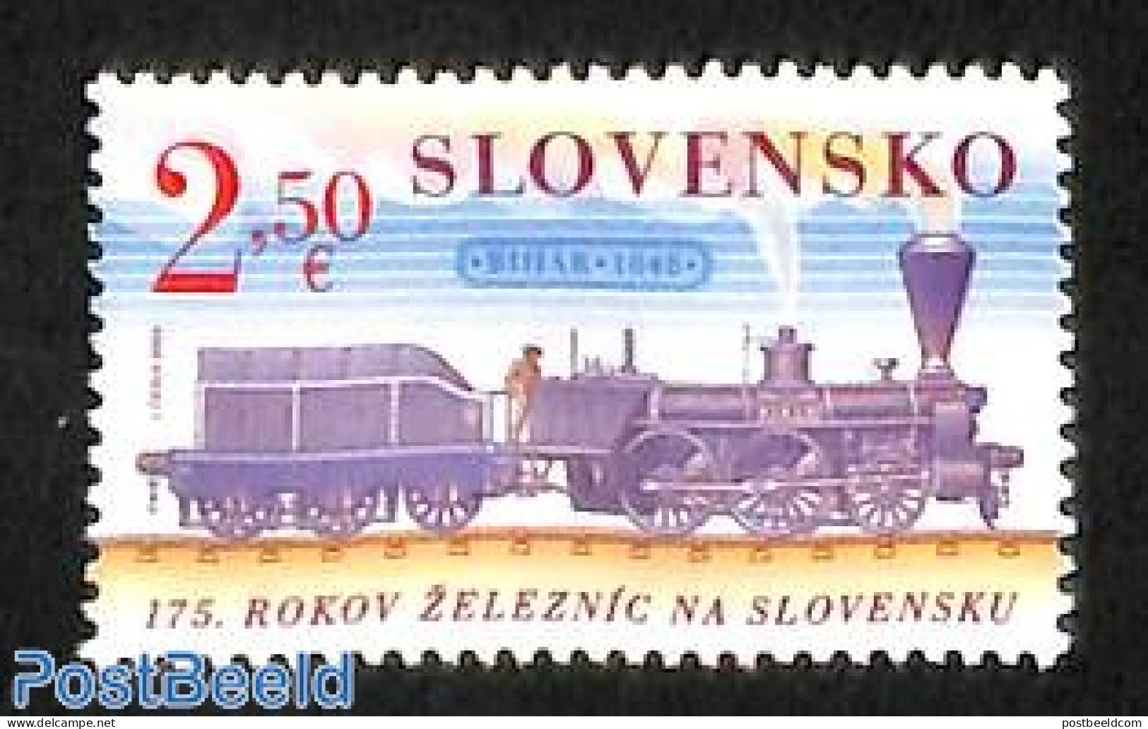 Slovakia 2023 Bihar Railway 1848 1v, Mint NH, Transport - Railways - Neufs