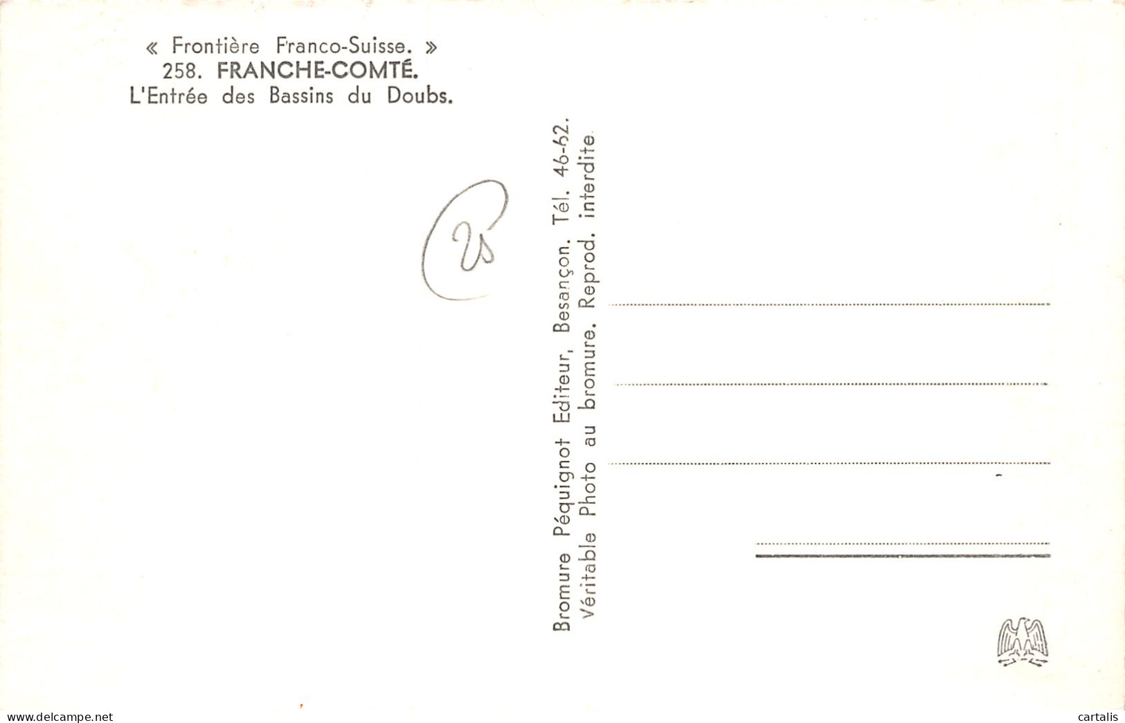 25-FRANCHE COMTE-N°3882-C/0377 - Other & Unclassified
