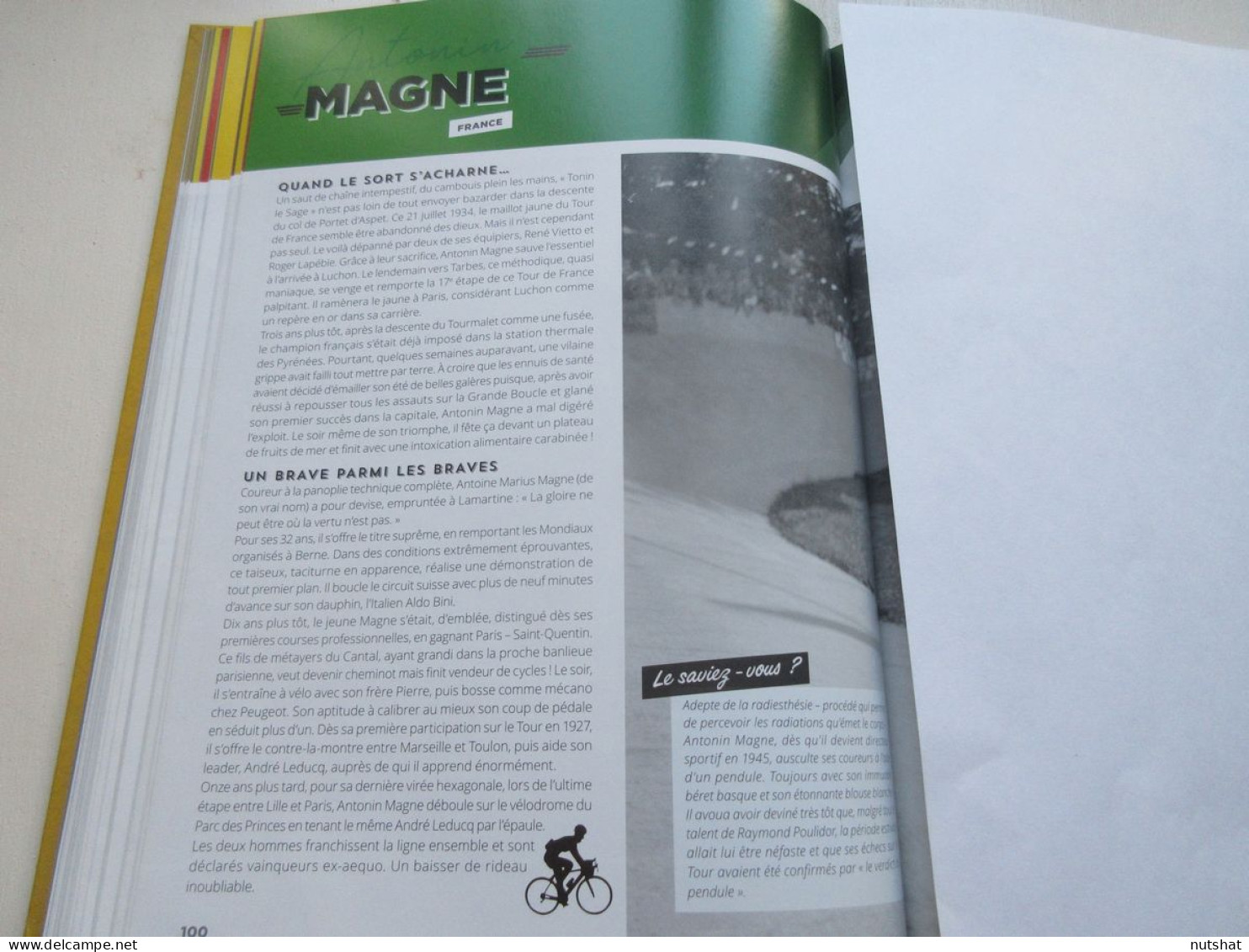 CYCLISME COUPURE LIVRE EC100 Antonin MAGNE EQUIPE De FRANCE - Sport