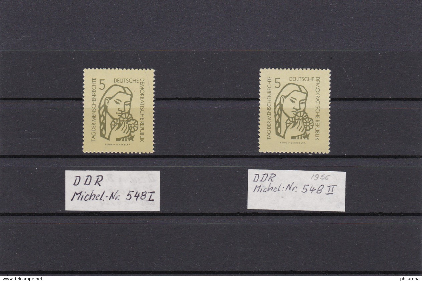 DDR: MiNr. 548 I Und II, Postfrisch, BPP Signatur - Neufs