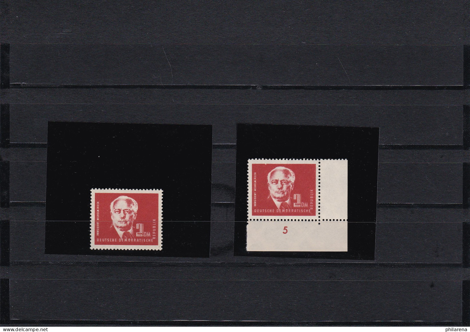 DDR: MiNr. 254 Cc I Und 254 CcII, Beide Postfrisch, BPP Attest - Unused Stamps
