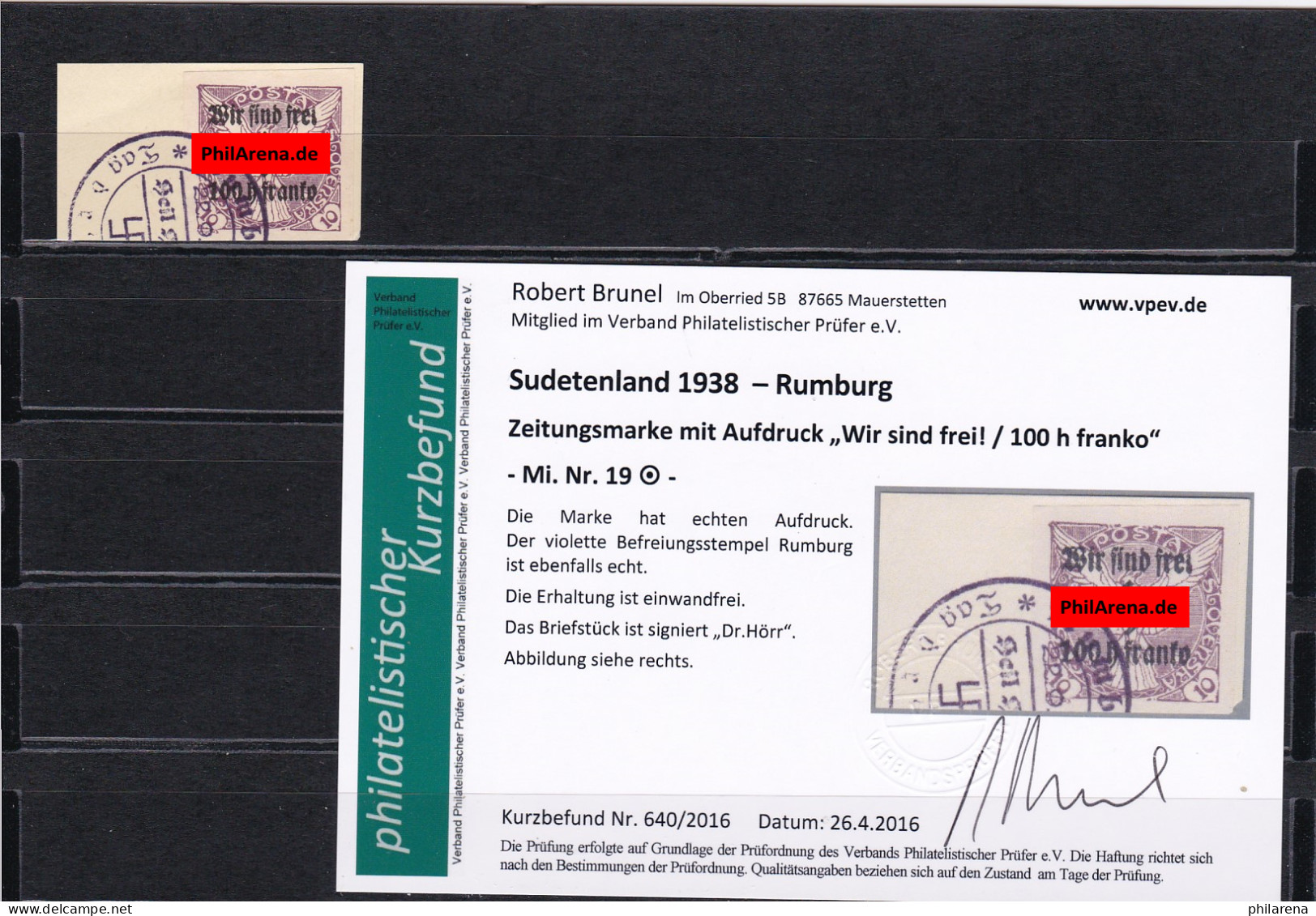 Sudetenland: MiNr. 19, Gestempelt, Rumburg - Sudetes