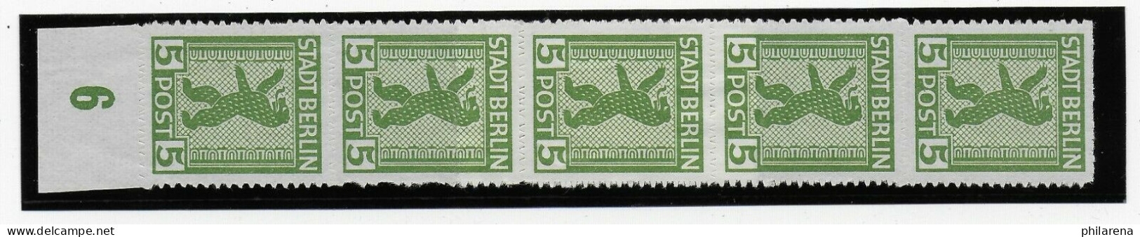 MiNr. 1 AB VxPA, Postfrisch, ** Geklebte Papierbahn, Sehr Interessant - Mint