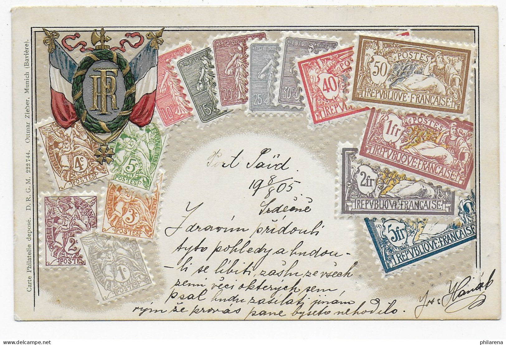 Stamps - Post Card 1905 Port Said To Austria - Sonstige & Ohne Zuordnung