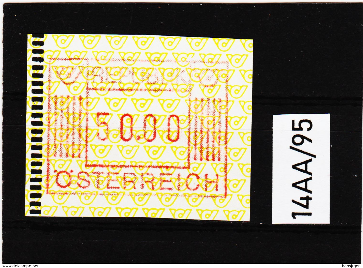 14AA/95  ÖSTERREICH 1983 AUTOMATENMARKEN 1. AUSGABE  50,00 SCHILLING   ** Postfrisch - Timbres De Distributeurs [ATM]