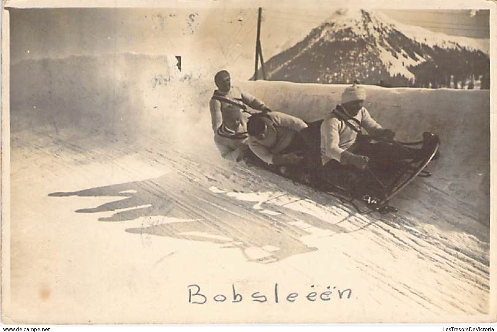 Sport - Bobsleigh - Sport D'hiver - Bobslëën - Animé - Carte Postale Ancienne - Other & Unclassified