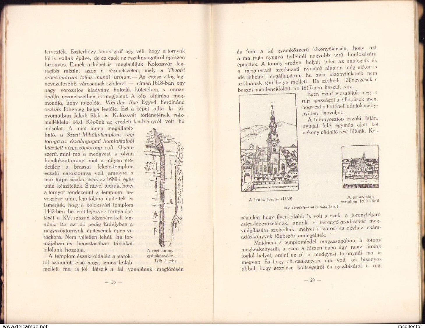 A kolozsvári Szent Mihály egyház. Emlékfüzet az 1924 okt. 2-12. harangszentelési ünnepségek alkalmával Kolozsvar 649SP